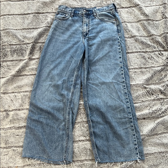 rag & bone Andi High-Rise Ankle Wide Leg Jeans - Picture 1 of 6